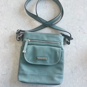 Blue crossbody bag